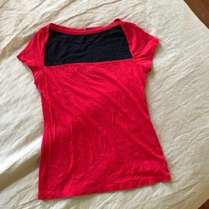 Merona red cap sleeve t-shirt